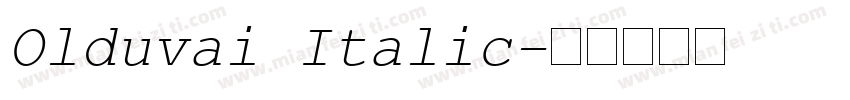 Olduvai Italic字体转换